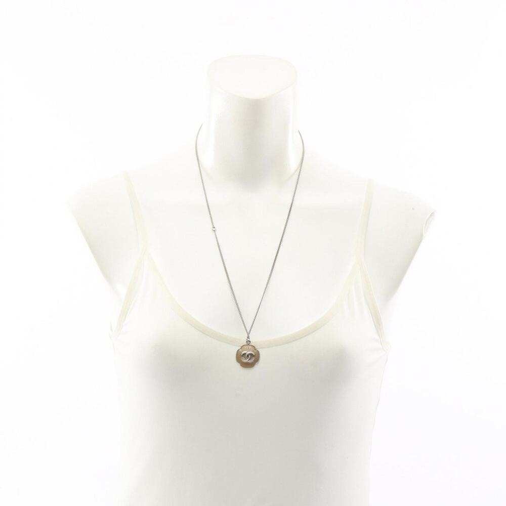 CHANEL Silver Logo Necklace - Picture 6 of 7